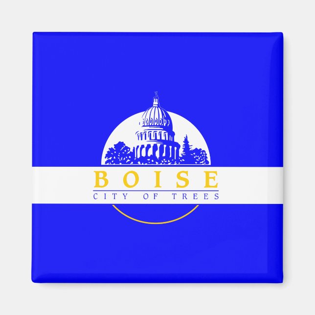 Aimant Drapeau de Boise (Idaho City) (Devant)