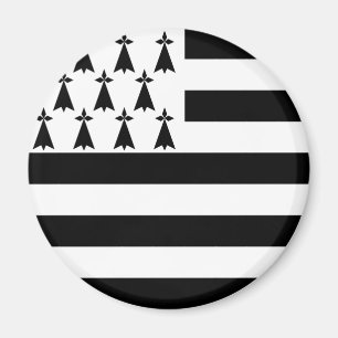 Aimant Drapeau de Bretagne (Gwenn-ha-du-Magnet)
