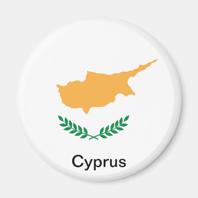 Aimant Drapeau de Chypre (Devant)
