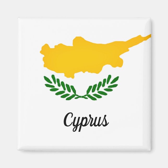 Aimant Drapeau de Chypre (Devant)