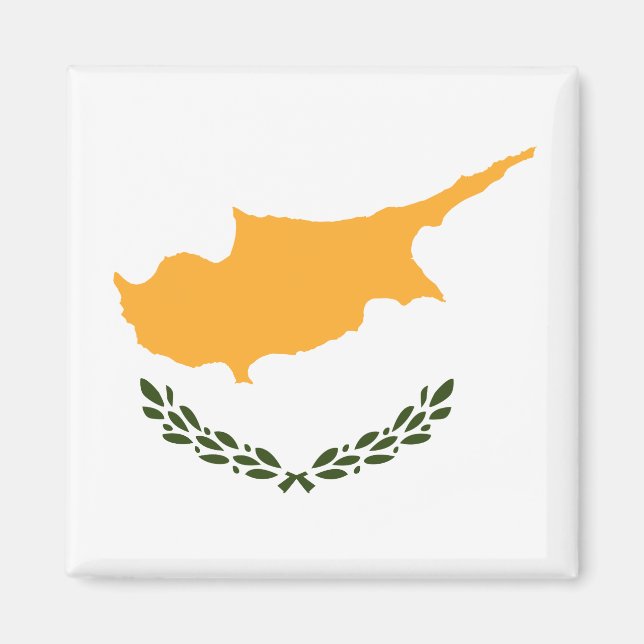 Aimant Drapeau de Chypre (Devant)