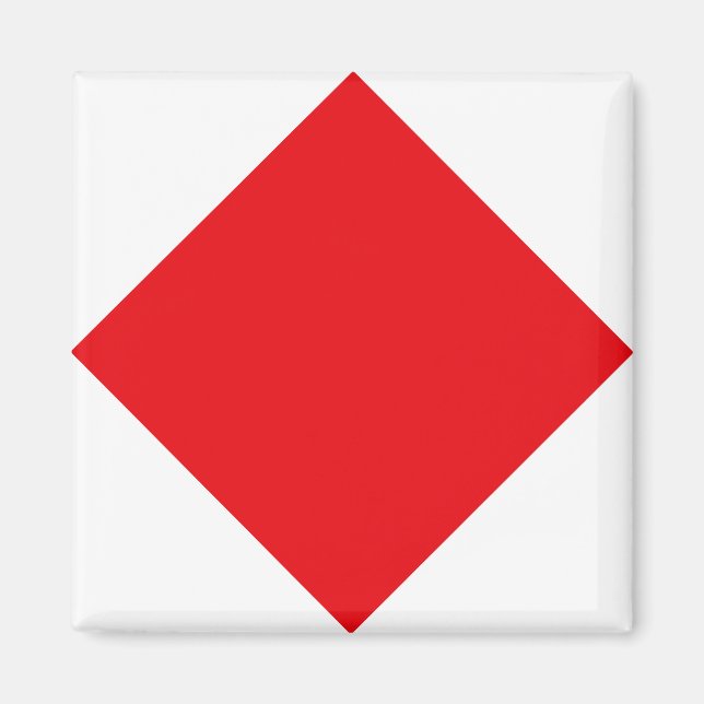 Aimant Drapeau de code de signaux "F" (Foxtrot) (Devant)