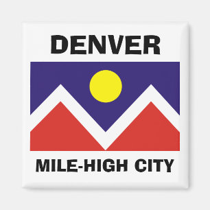 Aimant Drapeau de Denver, le Colorado