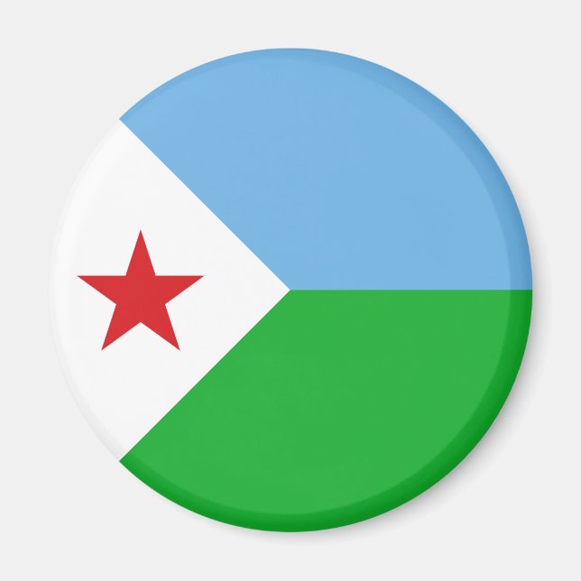 Aimant Drapeau de Djibouti (Devant)