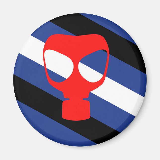 Aimant Drapeau de fierté de masque (Devant)
