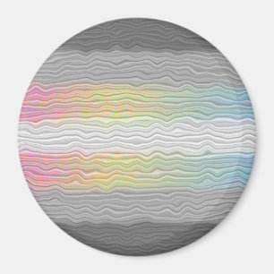 Aimant Drapeau de fierté Demifluid Abstrait Groovy Boho T