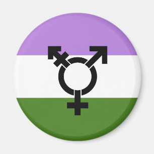 Aimant Drapeau de fierté genderqueer