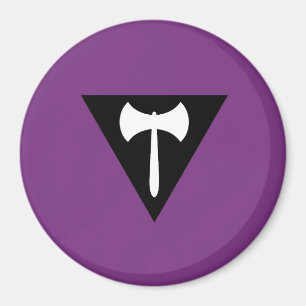 Aimant Drapeau de fierté Lesbienne Labrys