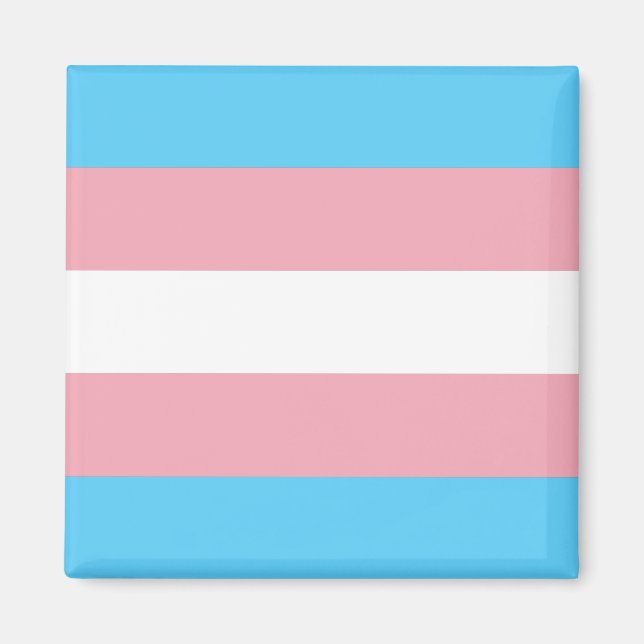 Aimant Drapeau de fierté transgenre (Devant)