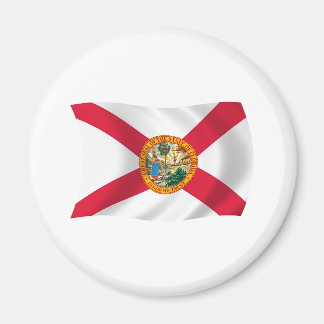 Aimant Drapeau de Floride (Devant)