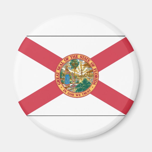 Aimant Drapeau de Floride (Devant)
