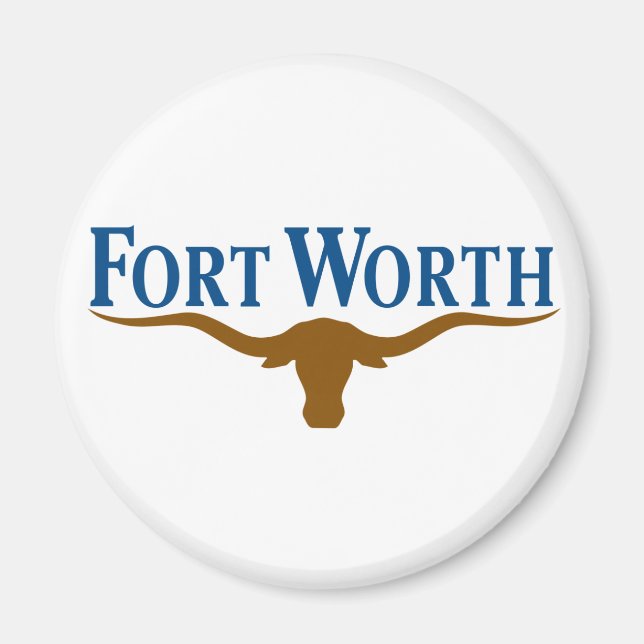 Aimant Drapeau de Fort Worth (Texas) (Devant)