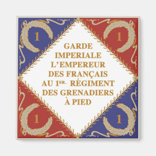 Aimant drapeau de garde impériale