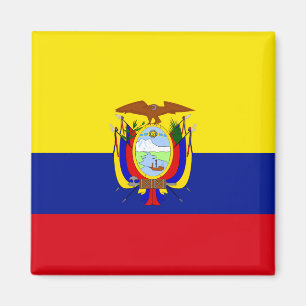 Aimant Drapeau de haute qualité de l'Equateur