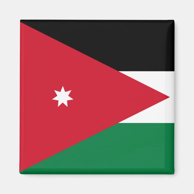 Aimant Drapeau de Jordanie (Devant)