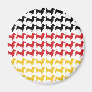 Aimant Drapeau de la fête de la bière Dachshund