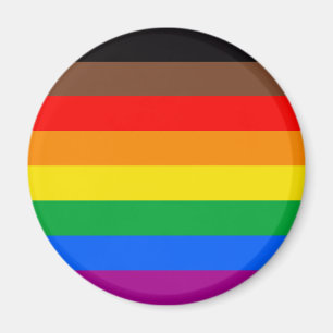 Aimant Drapeau de la fierté LGBTQ (8 bandes)