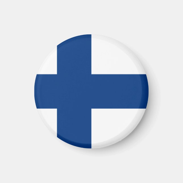 Aimant Drapeau de la Finlande (Devant)