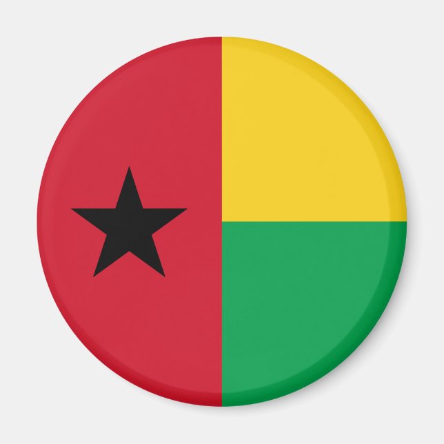Aimant Drapeau de la Guinée Bissau (Devant)
