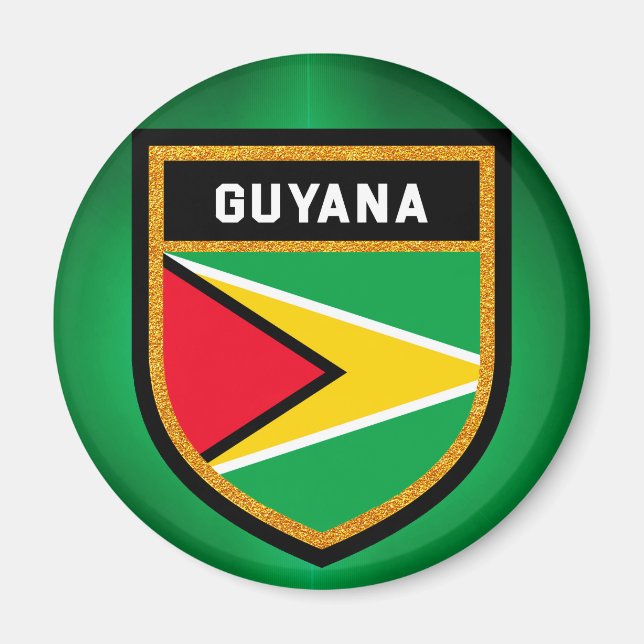 Aimant Drapeau de la Guyane (Devant)