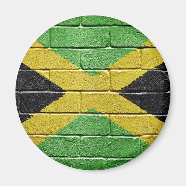 Aimant Drapeau de la Jamaïque (Devant)