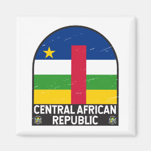 Aimant Drapeau de la République Centrafricaine Emblème dé