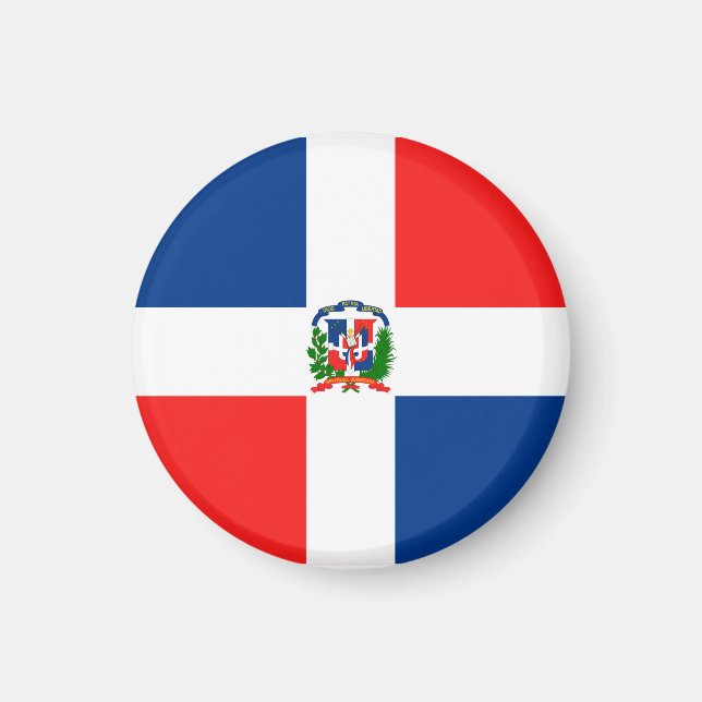 Aimant Drapeau de la République dominicaine (Devant)