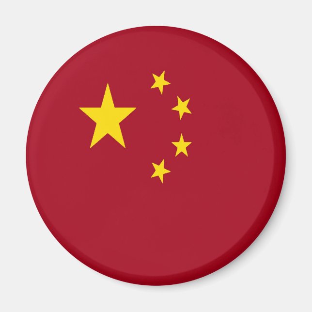 Aimant Drapeau de la République populaire de Chine (Devant)