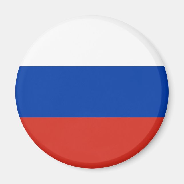 Aimant Drapeau de la Russie (Devant)