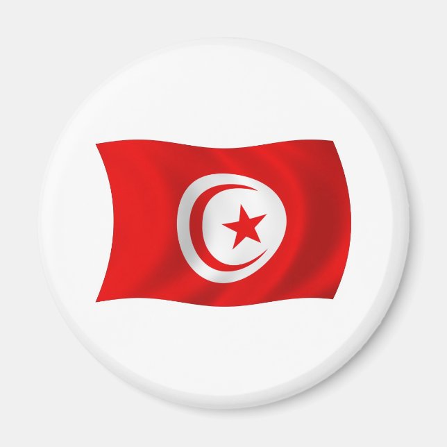 Aimant Drapeau de la Tunisie (Devant)