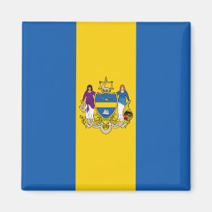 Aimant Drapeau de la ville de Philadelphie (Pennsylvanie)