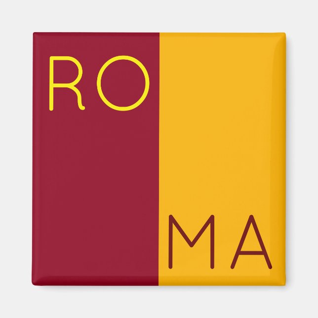 Aimant Drapeau de la ville de Rome, Italie (Devant)