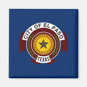 Aimant Drapeau de la ville d'El Paso (Texas)