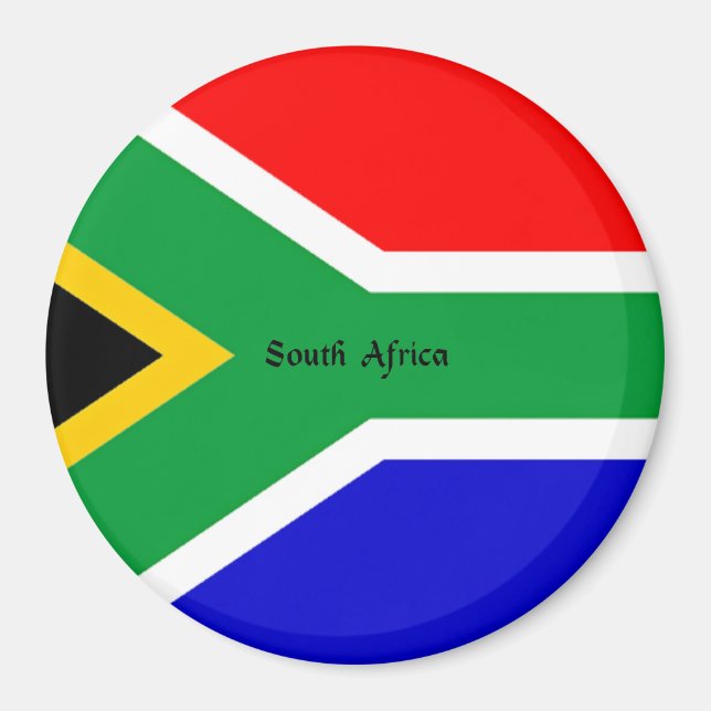 Aimant Drapeau de l'Afrique du Sud (Devant)