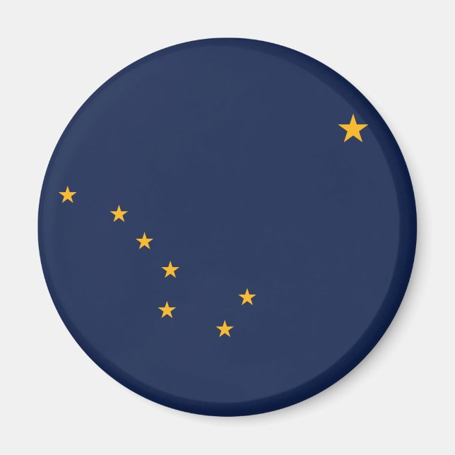 Aimant drapeau de l'Alaska (Devant)