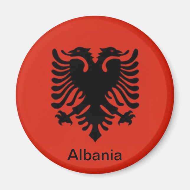 Aimant Drapeau de l'Albanie (Devant)
