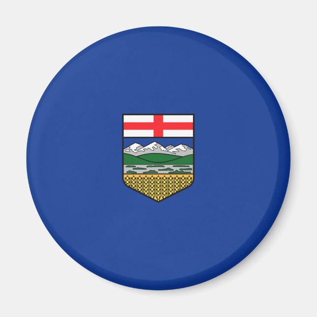 Aimant Drapeau de l'Alberta (Devant)
