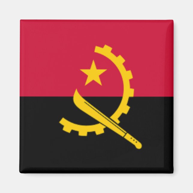 Aimant Drapeau de l'Angola (Devant)