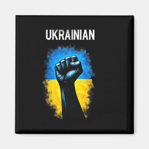 Aimant Drapeau de l'armée ukrainienne Symbole de tridente