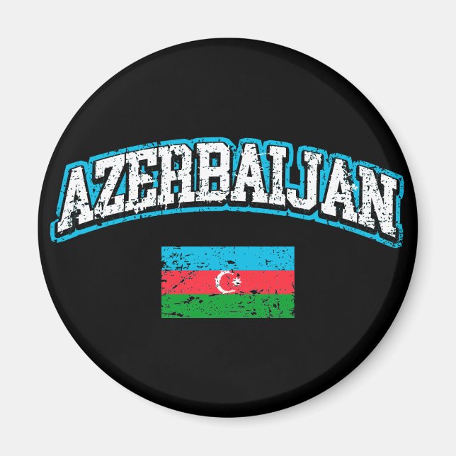 Aimant Drapeau de l'Azerbaïdjan (Devant)