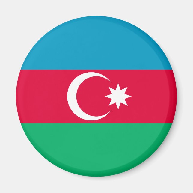 Aimant Drapeau de l'Azerbaïdjan patriotique (Devant)