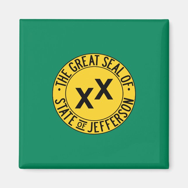 Aimant Drapeau de l'État américain proposé de Jefferson (Devant)