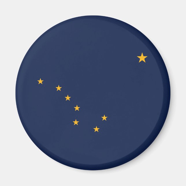 Aimant Drapeau de l'État d'Alaska (Devant)