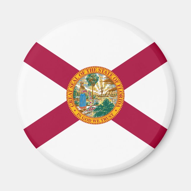 Aimant Drapeau de l'État de Floride (Devant)
