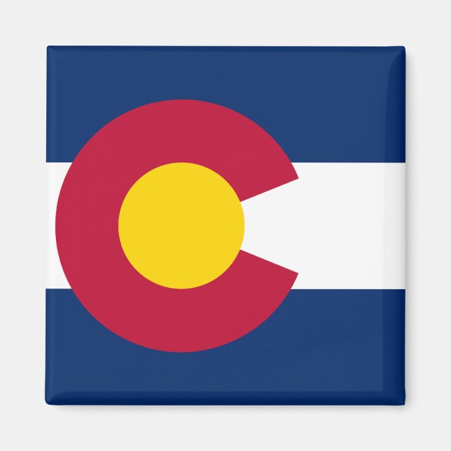 Aimant Drapeau de l'État du Colorado (Devant)