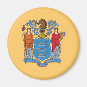 Aimant Drapeau de l'État du New Jersey