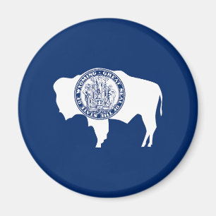 Aimant Drapeau de l'État du Wyoming
