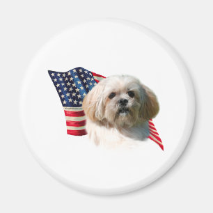Aimant Drapeau de Lhasa Apso