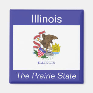 Aimant Drapeau de l'Illinois