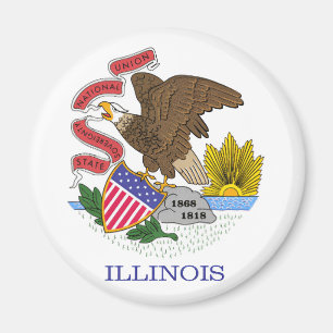 Aimant Drapeau de l'Illinois
